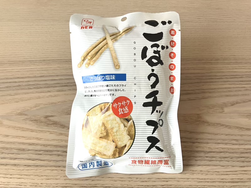 カルディ 素材そのまま ごぼうチップス パッケージ表面