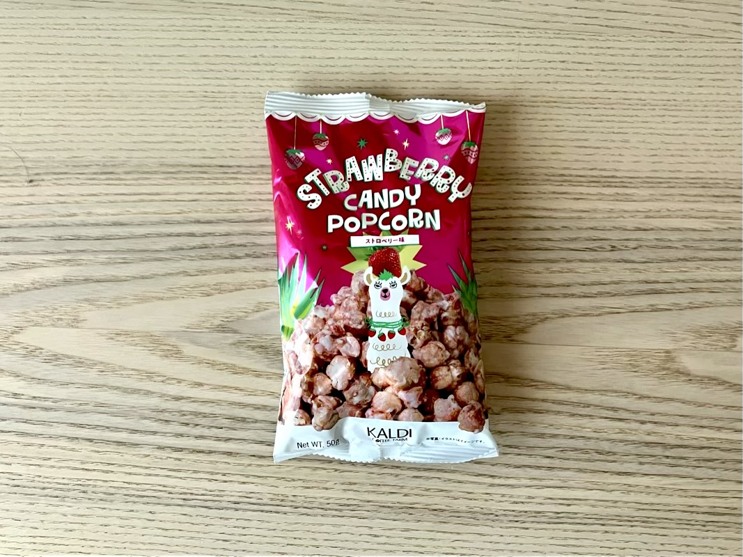 ストロベリーキャンディポップコーン パッケージ表面