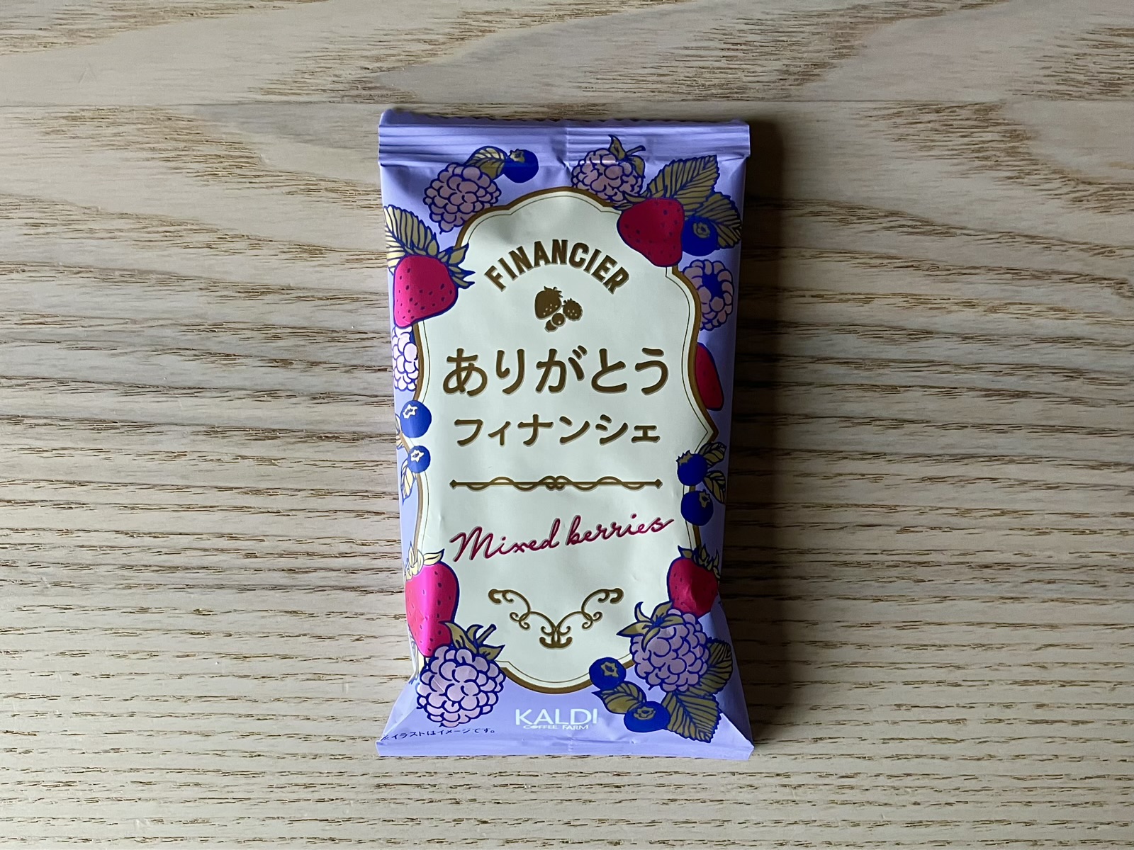 カルディ ありがとうフィナンシェ ミックスベリー パッケージ表