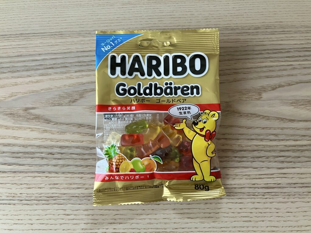 カルディ ハリボーゴールドベアのパッケージ表面