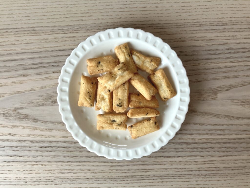 お皿に盛ったホッカ ビーバー(上から)