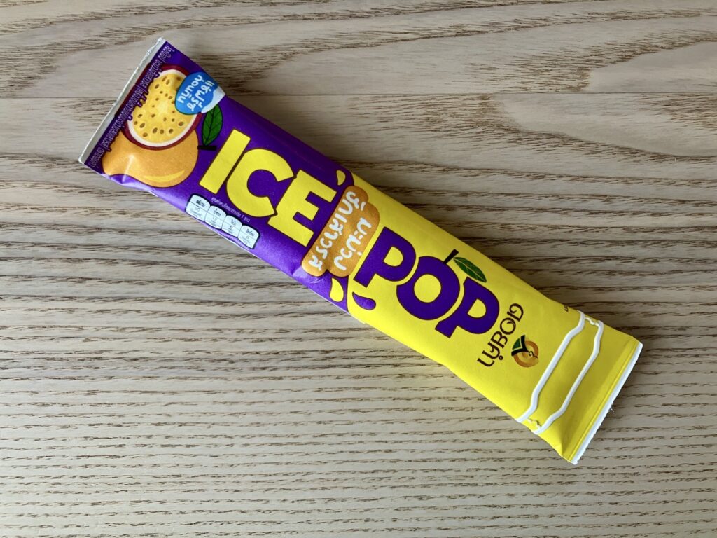 ドイカム アイスポップ マンゴー&パッションフルーツのパッケージ表面